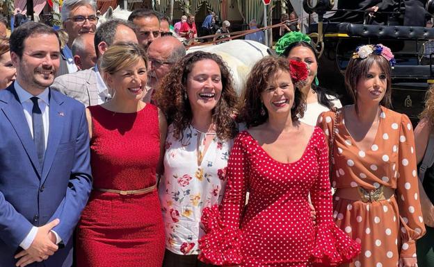 Díaz redobla su presencia en las andaluzas, el primer test del «frente amplio»