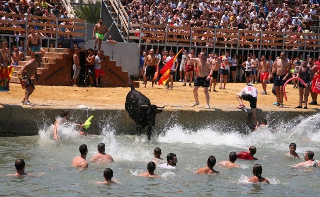 Los animalistas reivindican un referéndum para suprimir los bous a la mar de Dénia