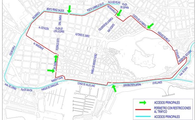 Todas las calles cortadas en Alicante por las Hogueras 2022