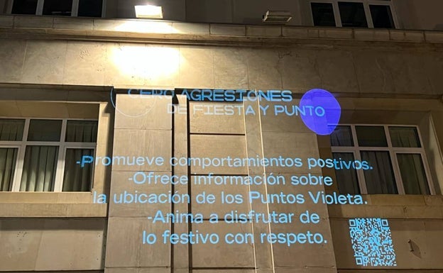 Un 'videomapping' móvil para prevenir delitos sexuales en Hogueras