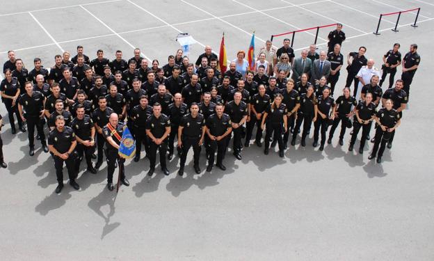 Los 66 nuevos policías de Valencia