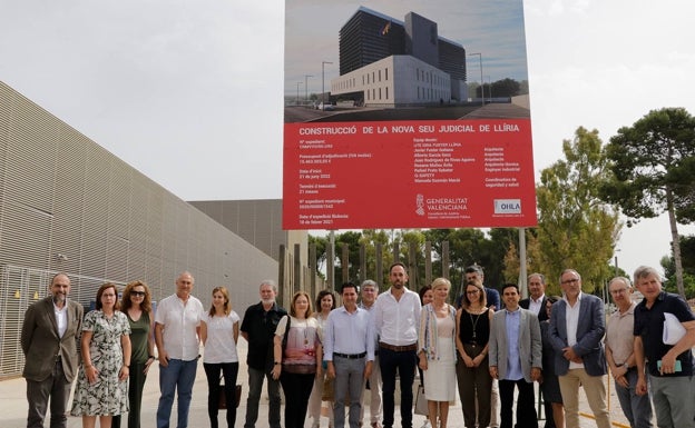 Bravo promete que la nueva sede judicial de Llíria estará acabada en marzo de 2024