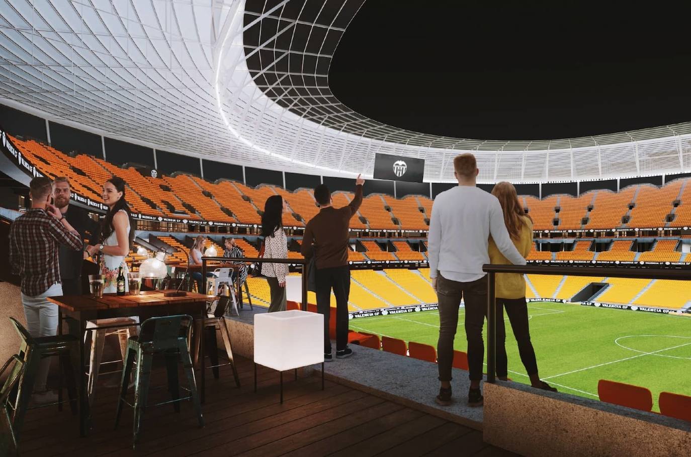 Así quedará el nuevo Mestalla con el proyecto del Valencia CF