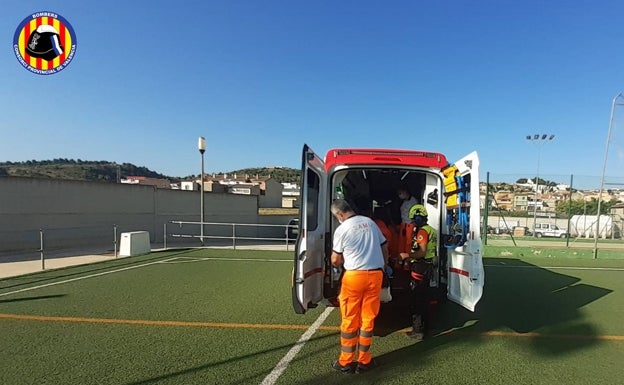 Rescatan a una excursionista accidentada en el río Fraile de Bicorp