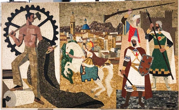 Incorporan un mosaico de Gastón Castelló a la colección de arte de Alcoi