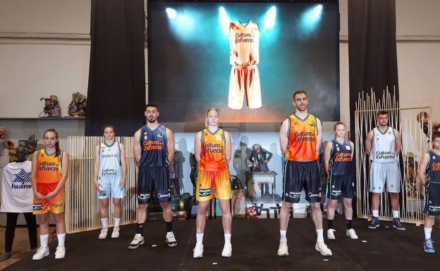 Naranja y negro, los colores del fuego de las fallas para el Valencia Basket