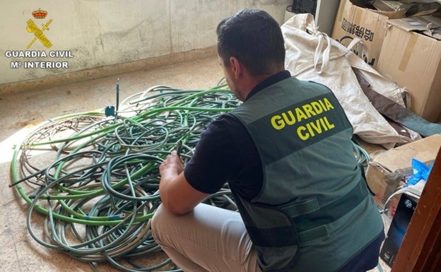 La Guardia Civil desarticula un grupo criminal dedicado al robo de cobre en la Marina Alta y la provincia de València