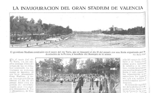 El cauce donde jugaba el Stadium