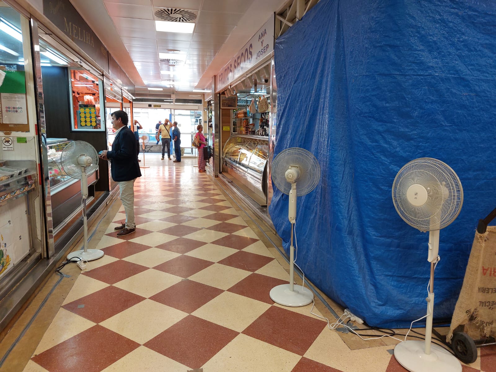Otro mercado municipal con problemas con la climatización en plena ola de calor