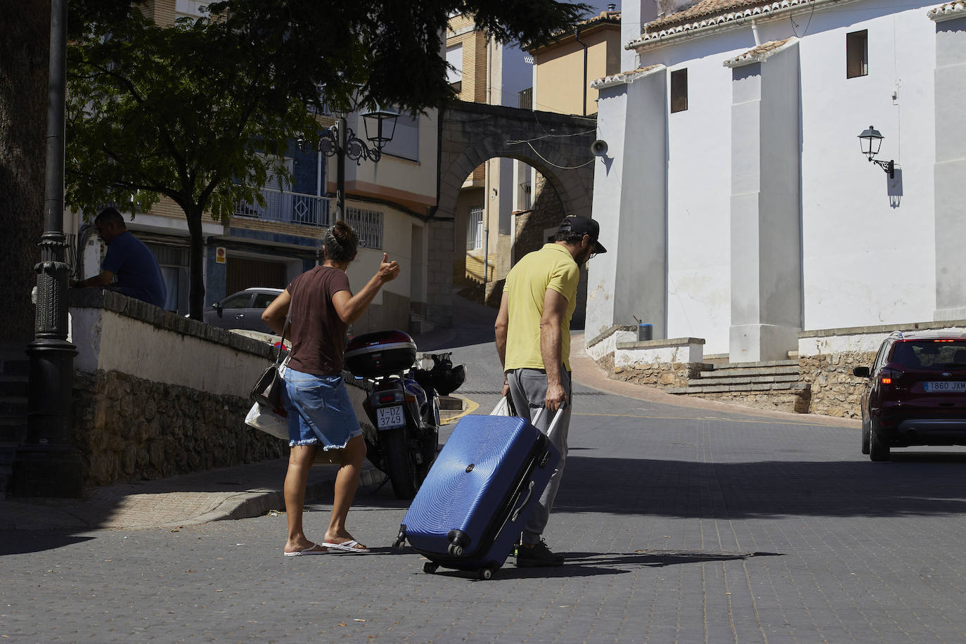 El regreso de los vecinos de Bejís a sus casas tras el incendio