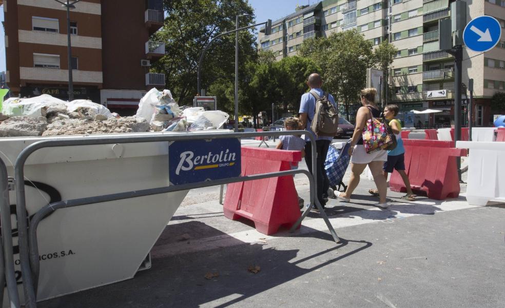 Obras y atascos en Valencia en el regreso a casa