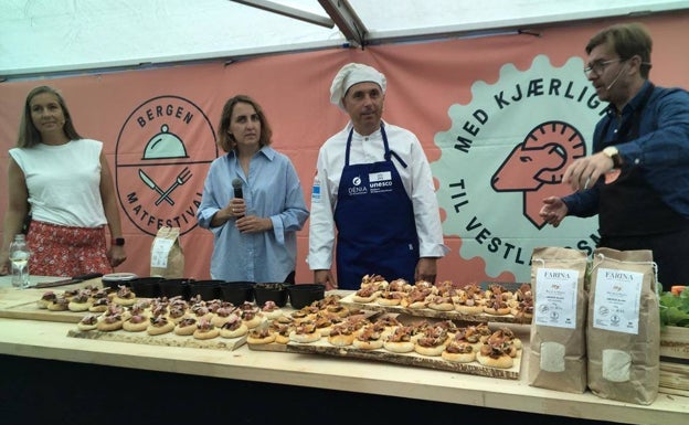 Dénia y los productos de la Marina Alta brillan en el festival gastronómico noruego de Bergen