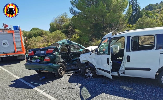 Muere una vecina de Castelló de Rugat en un accidente en la CV-60 en la que resultan heridas otras tres personas