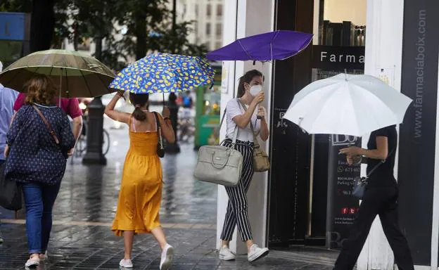 Aemet pronostica lluvia en Valencia. 