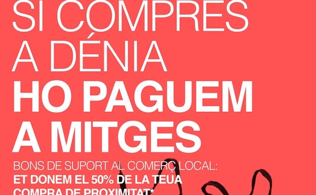 Dénia pone en marcha más de 9.600 bonos para apoyar al comercio local