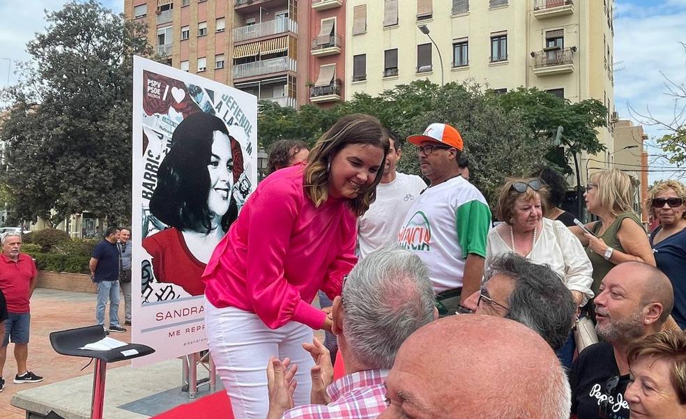Sandra Gómez empieza la campaña: «Ciutat Fallera no es menos importante que Cirilo Amorós»