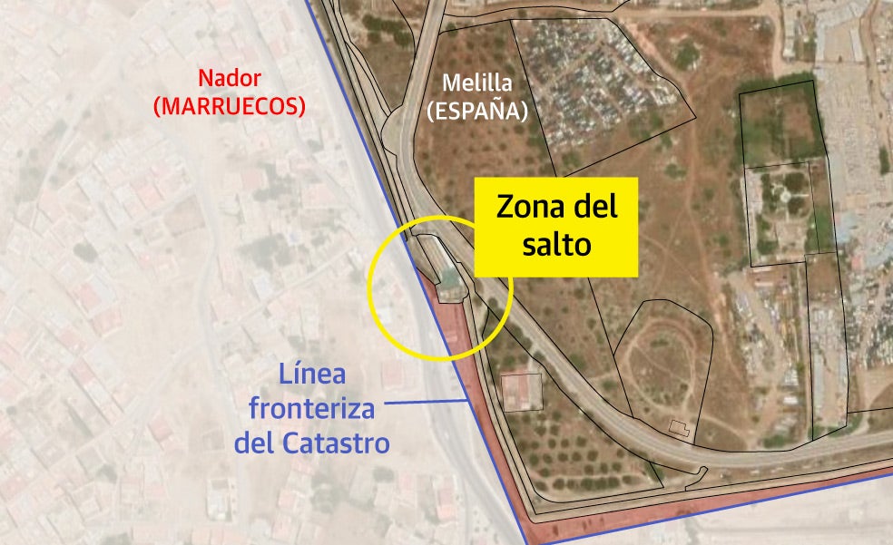 El Catastro sitúa en territorio español la tragedia de la valla de Melilla