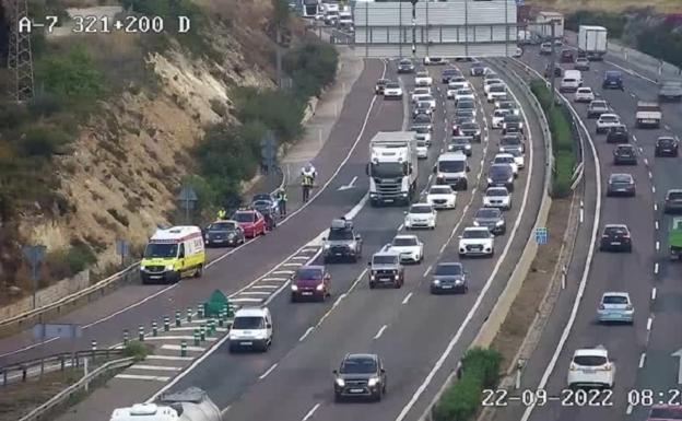 7 kilómetros de atasco en la pista de Ademuz y otras 9 retenciones en Valencia en plena hora punta