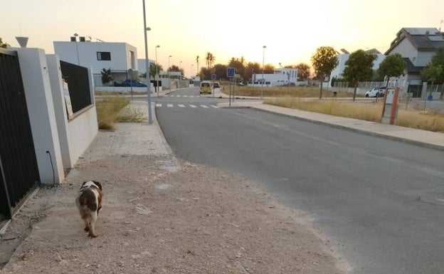 Una urbanización de Albal a media luz