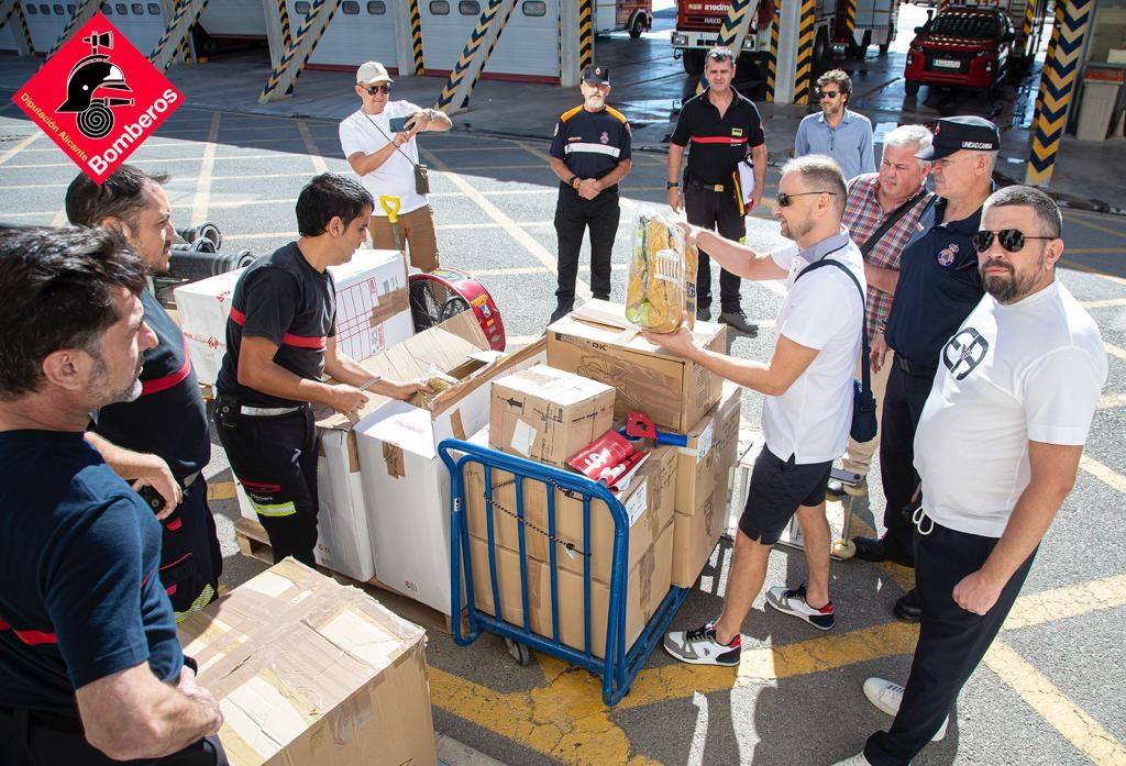 El Consorcio de Bomberos de Alicante realiza un nuevo envío de equipamiento de emergencias a Ucrania