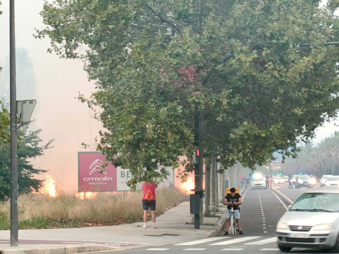 Otro incendio agrava el abandono de Benimaclet junto a la ronda norte
