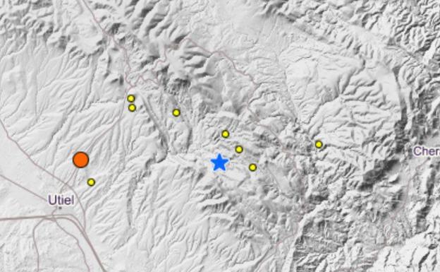 Varios terremotos en Utiel: 21 seísmos en menos de 8 horas