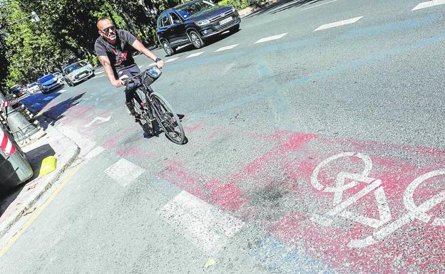 Los carriles bici 'fantasma' de Valencia