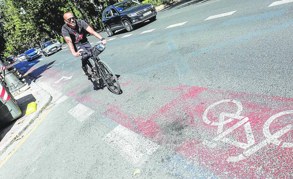 Los carriles bici 'fantasma' de Valencia