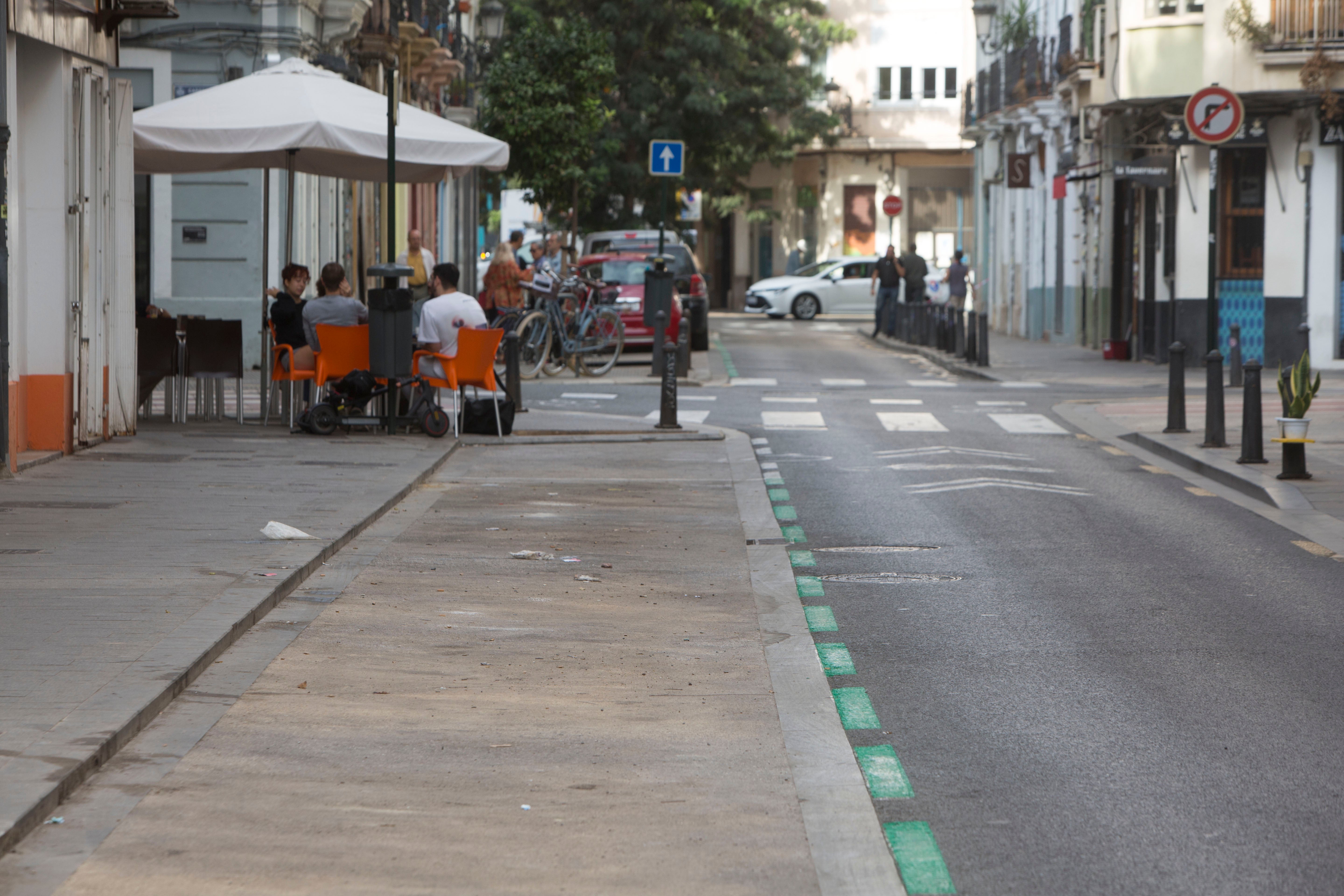 El parking de colores de Ruzafa se estrena con fracaso