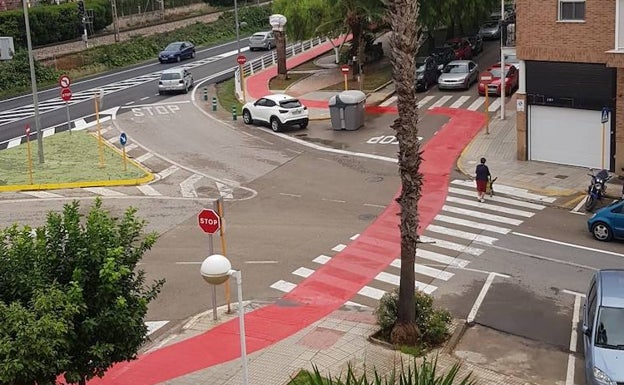 La polémica rodea el nuevo carril bici de Paiporta