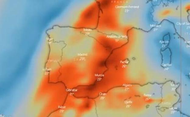 Aemet anuncia la llegada de una tormenta de polvo a la Comunitat