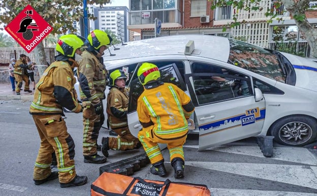 Herida una mujer en Benidorm cuando el taxi en el que viajaba perdió el control