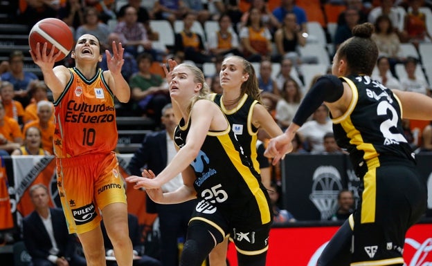 El Valencia Basket sabe sufrir para sumar la segunda victoria de la temporada ante Movistar Estudiantes