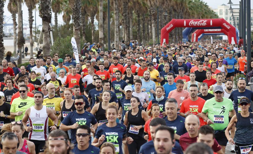 Valencia corre junto al mar