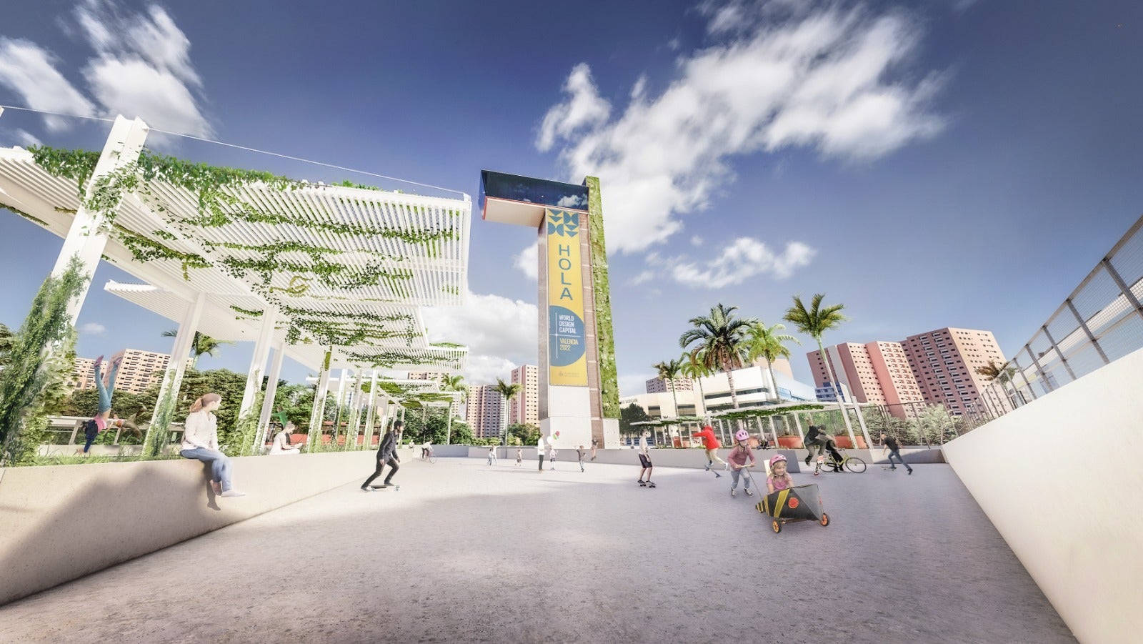 La 'Valencia virtual' de Ribó planea ahora un jardín colgante