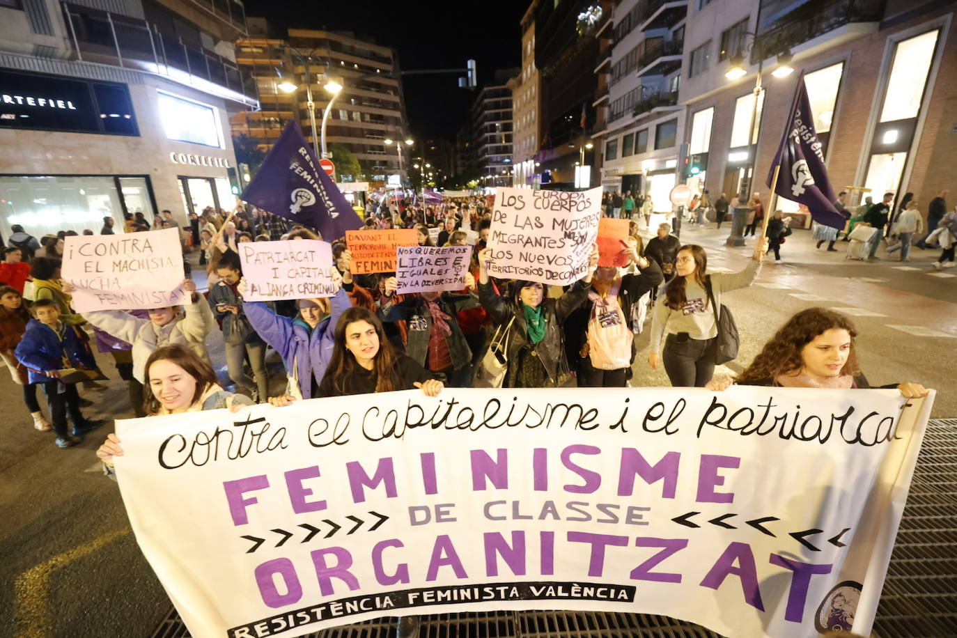 Así ha sido la manifestación del 25N en Valencia