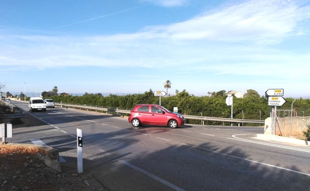 Las obras para acabar con el cruce peligroso de la carretera de Corbera se inician la próxima semana