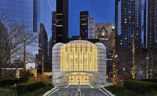 Calatrava estrena iglesia en Nueva York