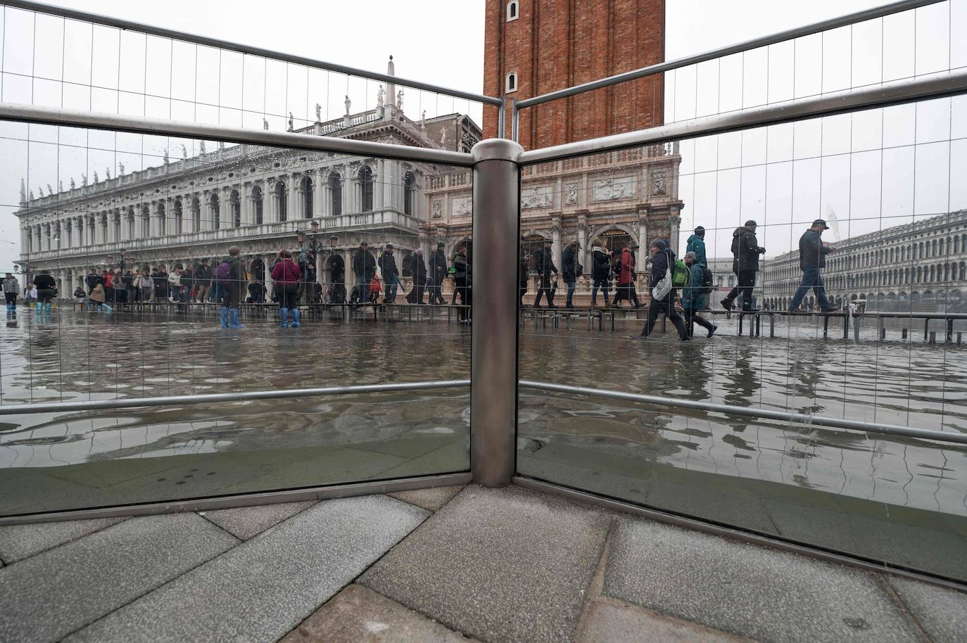 Venecia, inundada por el 'acqua alta'