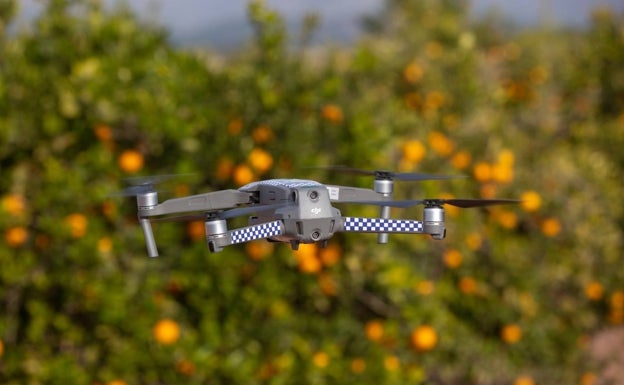 Drones para proteger a las naranjas en Bétera