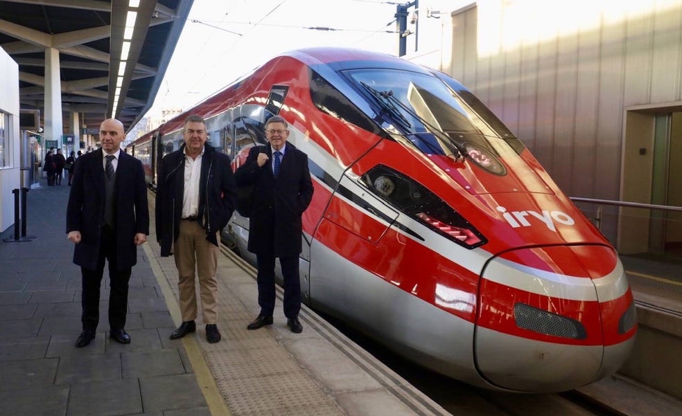 El estreno de Iryo suma cuatro trenes a la ruta de alta velocidad entre Valencia y Madrid