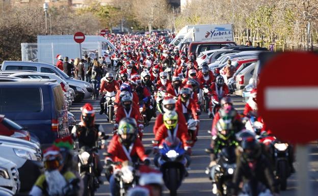 Una papanoelada motera recorrerá Valencia a la misma hora de la final del Mundial de Qatar