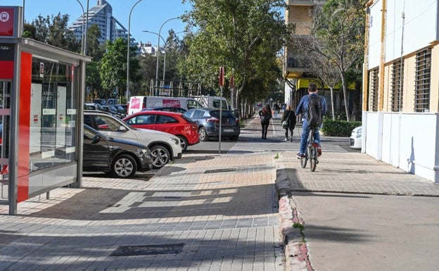 Empiezan las obras de un nuevo carril bici en Valencia