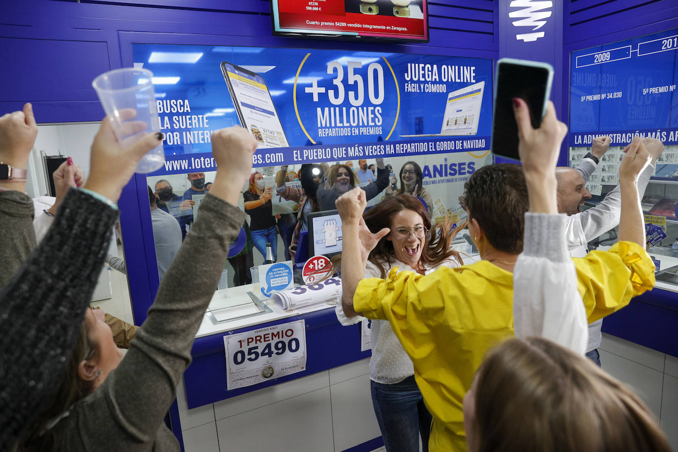 Todos los números premiados en el Sorteo de Navidad de 2022 vendidos en Manises