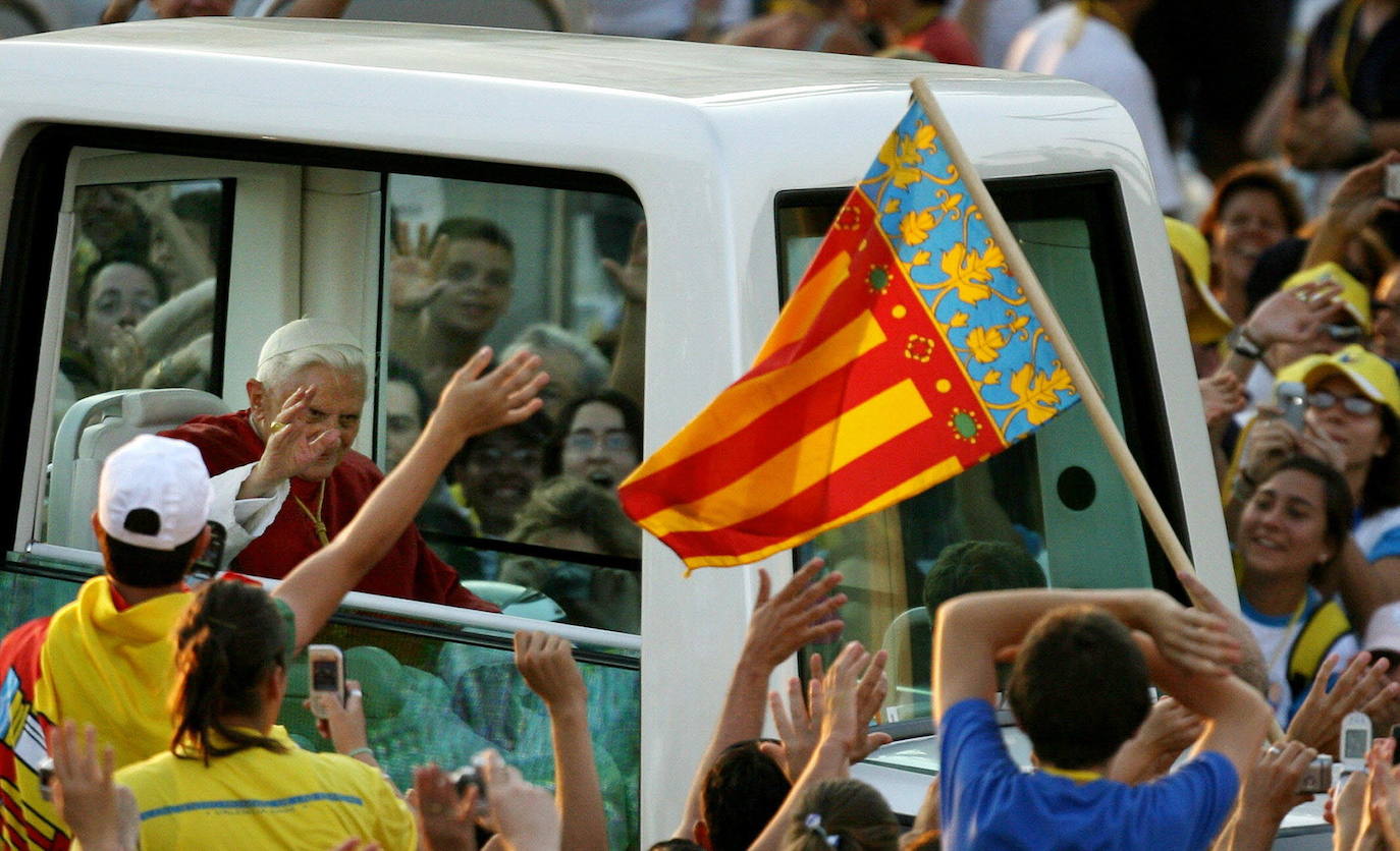 El Papa Benedicto XVI en Valencia en el año 2006