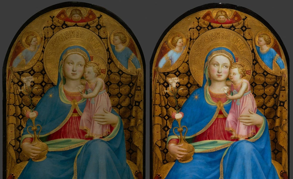 'La Virgen de la Humildad' recupera su seductor brillo original