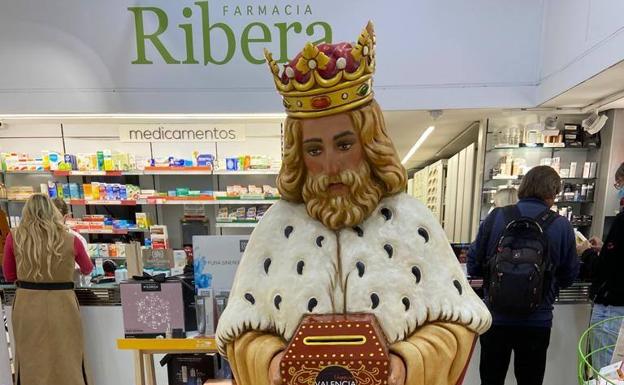 El rey Gaspar robado en el centro de Valencia aparece sano y salvo