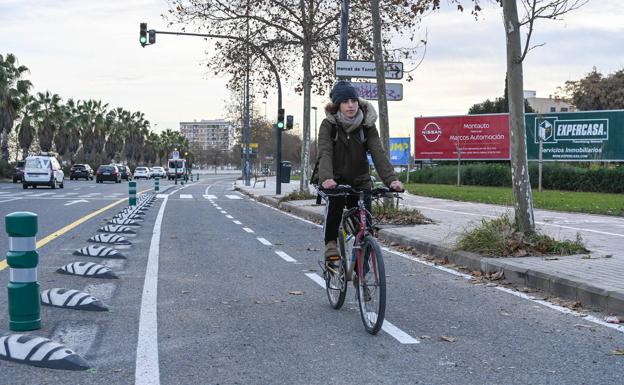 El nuevo carril bici que entra en funcionamiento en Valencia