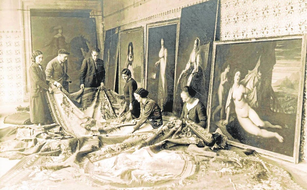 Las hilanderas valencianas del Prado