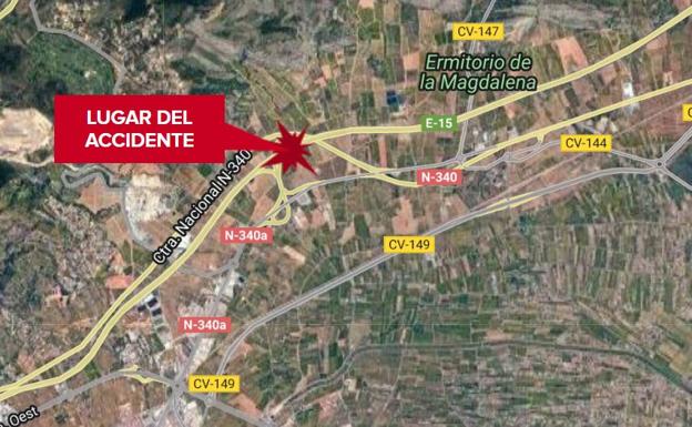 Un camionero muere en un accidente de tráfico en la AP-7 en Castellón